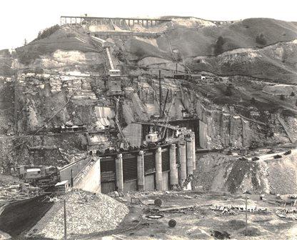 Kerr Dam Construction